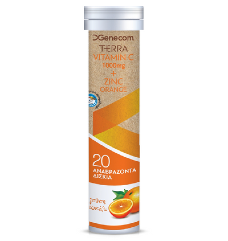 Terra Vitamin C 1000mg + Zinc, Orange